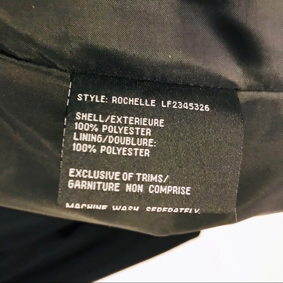 London Fog Black Trench Coat Size 12 - Picture 6 of 7